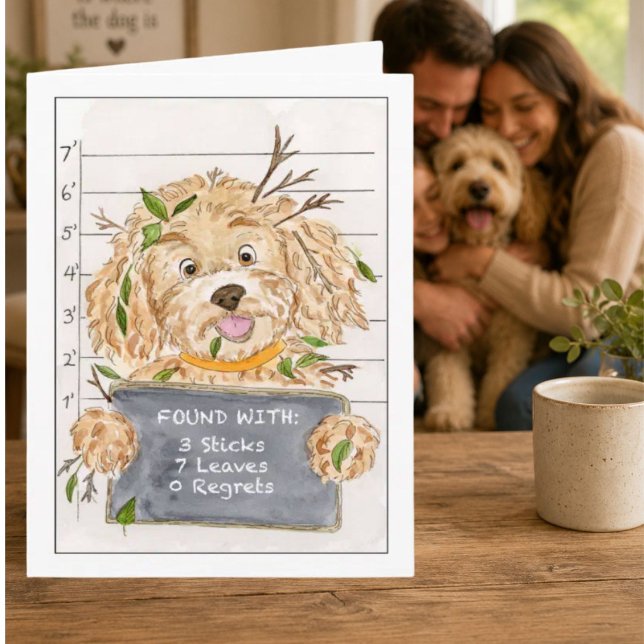 Found Safe Funny Missing Dog Thank You Card (Creator Uploaded)