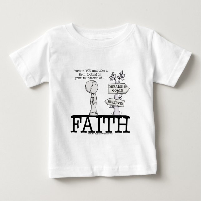 Foundation of Faith Baby T-Shirt (Front)