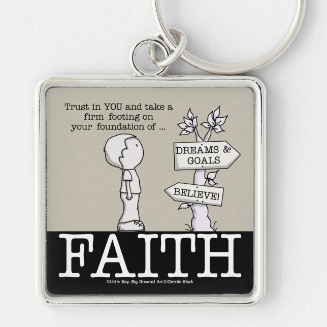 Foundation of Faith Key Ring (Front)