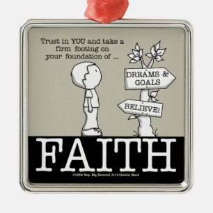 Foundation of Faith Metal Tree Decoration