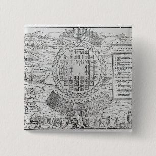 Foundation of Hochelaga 15 Cm Square Badge