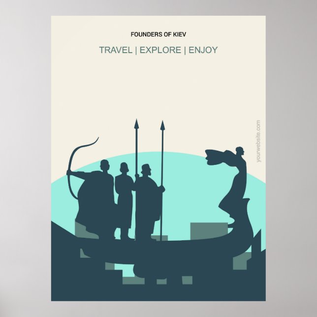 Founder of Kiev Poster (Front)