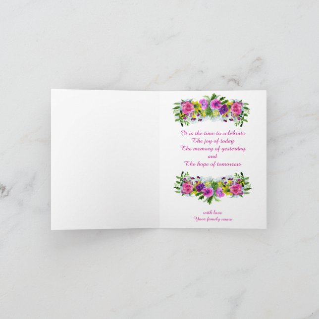 Founder's Day  Folded Card (Inside)