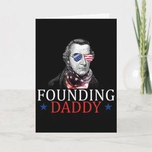 Founding Daddy Patrick Henry 4th Of July  Card
