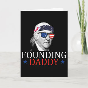 Founding Daddy Paul Revere 4th Of July  Card