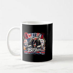 Founding Father Abe Lincoln Playing Guitar 250th Coffee Mug