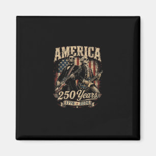 Founding Father Abe Lincoln Playing Guitar 250th Magnet