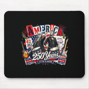 Founding Father Abe Lincoln Playing Guitar 250th Mouse Pad