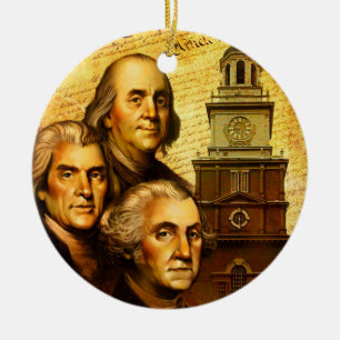 Founding Fathers Ceramic Ornament