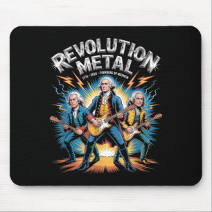 Founding Fathers Revolution 1776 2026 Rock Band Mouse Pad
