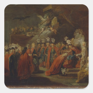 Founding of the Order of the Black Eagle Square Sticker