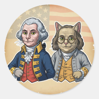 Founding Pawthers – 4th of July Cat Sticker