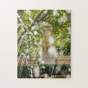 Fountain in Almudaina Gardens - Palma de Mallorca Jigsaw Puzzle