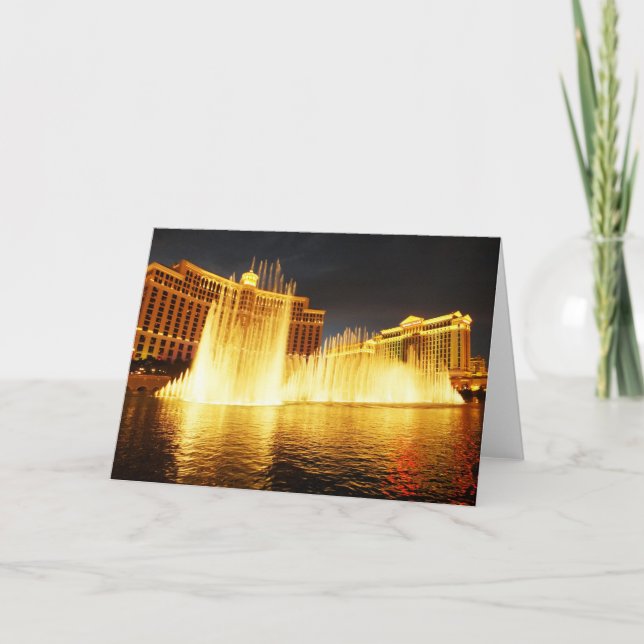 Fountain in Las Vegas Holiday Card (Front)