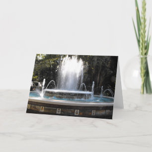 Fountain in Marbella in Spain Holiday Card