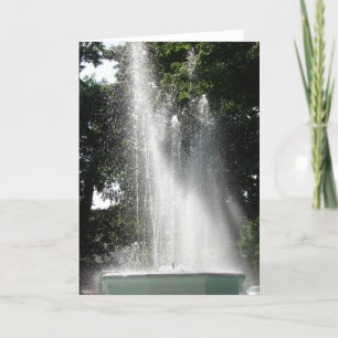 Fountain in Washington, Iowa Card