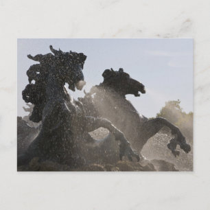 Fountain, Monument des Girondins, Bordeaux, Postcard