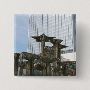Fountain of International Friendship in Berlin 15 Cm Square Badge