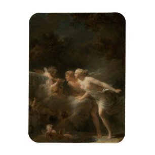 Fountain of Love by Jean-Honore Fragonard Magnet