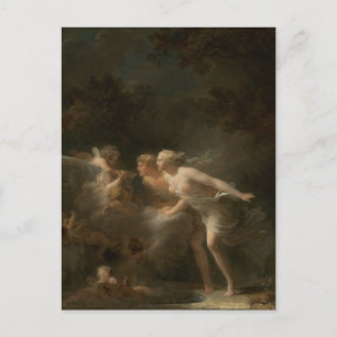 Fountain of Love by Jean-Honore Fragonard Postcard