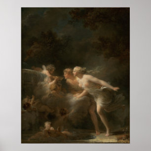 Fountain of Love by Jean-Honore Fragonard Poster