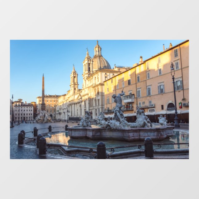 Fountain of Neptune in the Piazza Navona - Rome (Sheet)