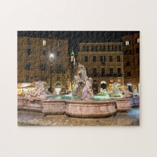 Fountain of Neptune in the Piazza Navona - Rome Jigsaw Puzzle