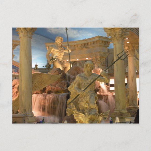 Fountain of the Gods (Zeus) Postcard (Front)