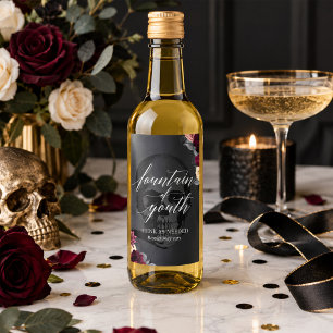 Fountain of Youth Mini Wine Bottle Label Set