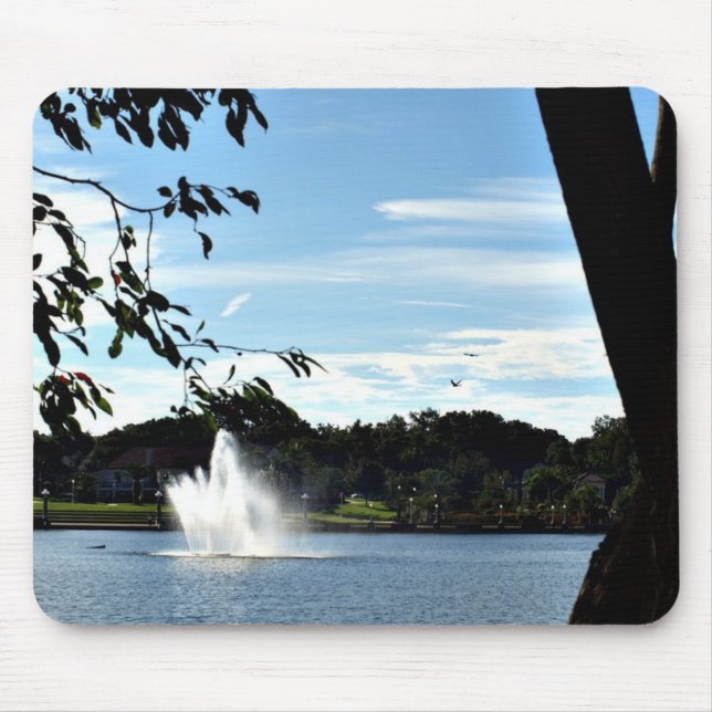 Fountain on the Lake Mousepad (Front)