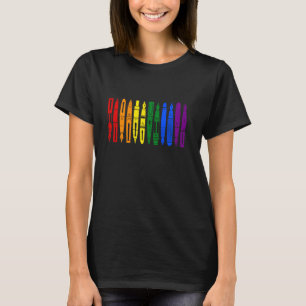 Fountain Pen x Pride Gay Flag (Rainbow)  Subtle Mi T-Shirt