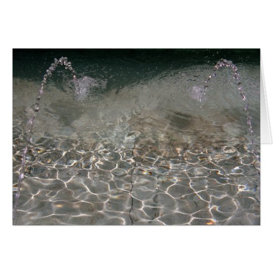 Fountain Spray Card