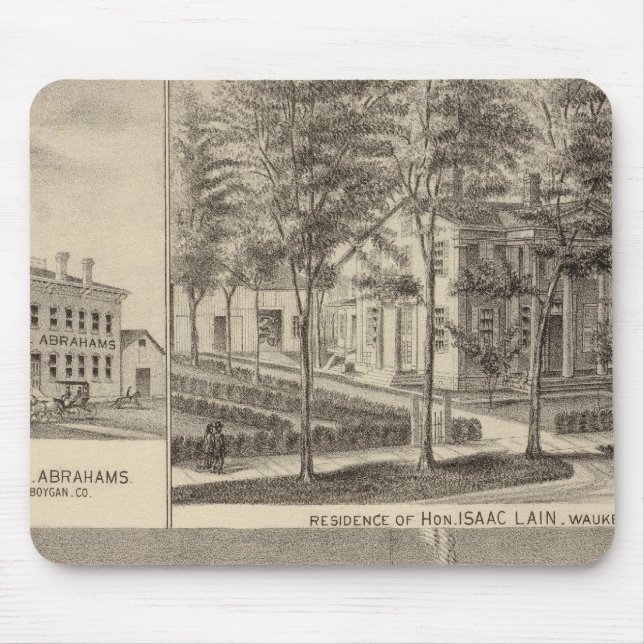 Fountain Spring House & Lain residence Mouse Pad (Front)