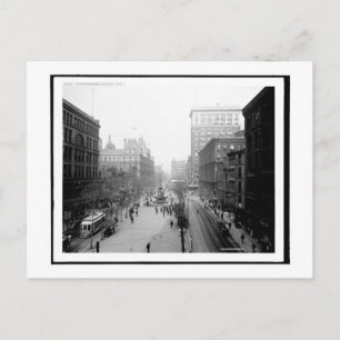 Fountain Square, Cincinnati, Ohio Vintage Postcard