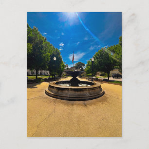 Fountain Sunny Day View Postcard