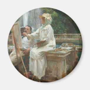 Fountain Villa Torlonia Frascati, Italy by Sargent Magnet