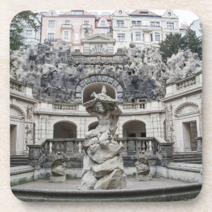 Fountain with Neptune statue in Prague Coaster