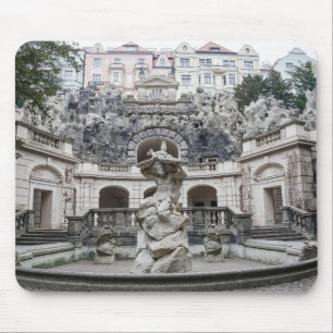 Fountain with Neptune statue in Prague Mouse Pad