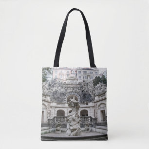 Fountain with Neptune statue in Prague Tote Bag