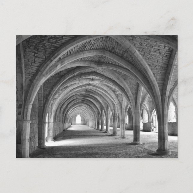 Fountains Abbey Postcard (Front)