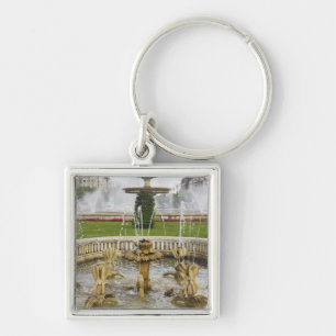 Fountains in front of the Palace of Parliament Key Ring