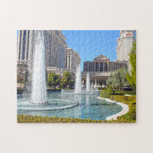 Fountains in Las Vegas Nevada. Jigsaw Puzzle