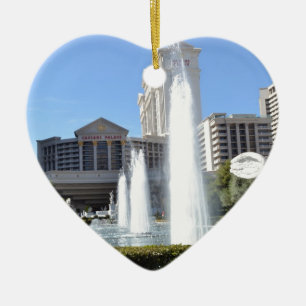Fountains on the Las Vegas Strip Ceramic Tree Decoration