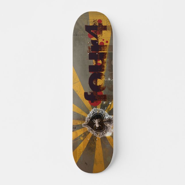 FOUR4 SPLATTER BURST SKATEBOARD (Front)