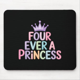 Four a princess 4th birthday girls 4 year old girl mouse pad