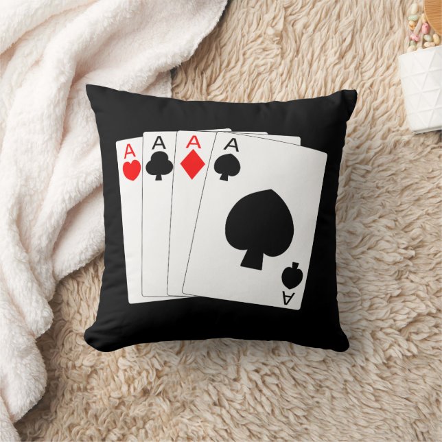 Four Aces Design Cushion (Blanket)