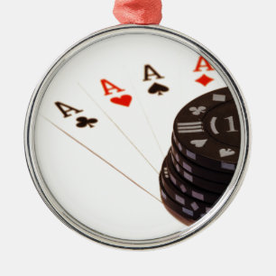 Four Aces Metal Tree Decoration