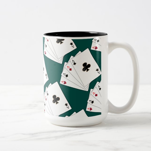 Four Aces Playing Cards Mug (Right)