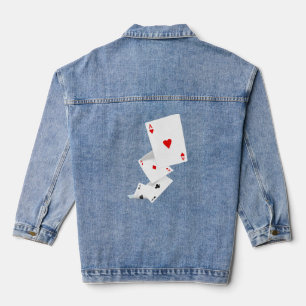 Four Aces Poker Design Idea For Poker Fans Design Denim Jacket
