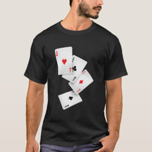 Four Aces Poker Pro Lucky Player Winner Costume Ha T-Shirt
